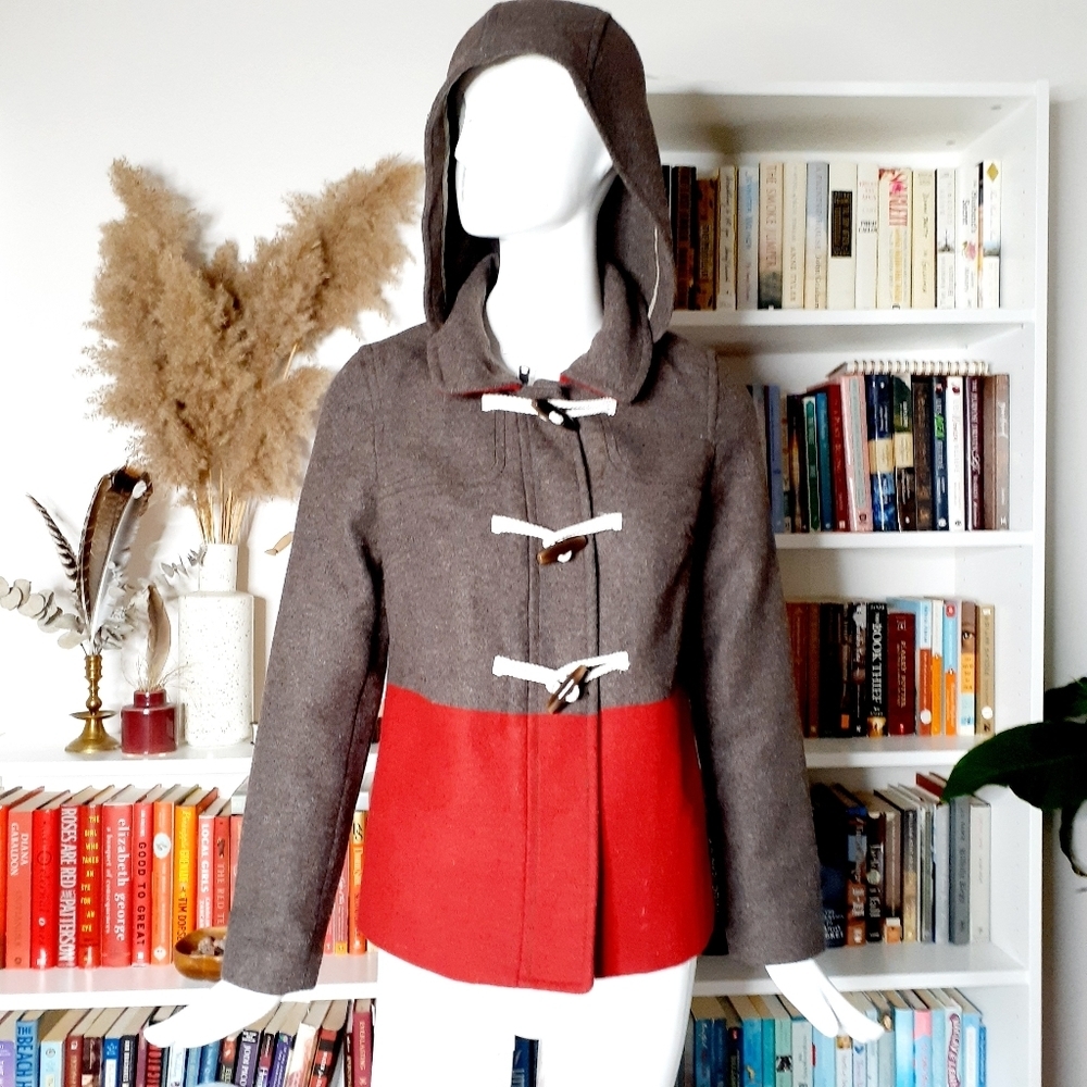 Old Navy Women’s Color Block Wool Blend Peacoat W… - image 2